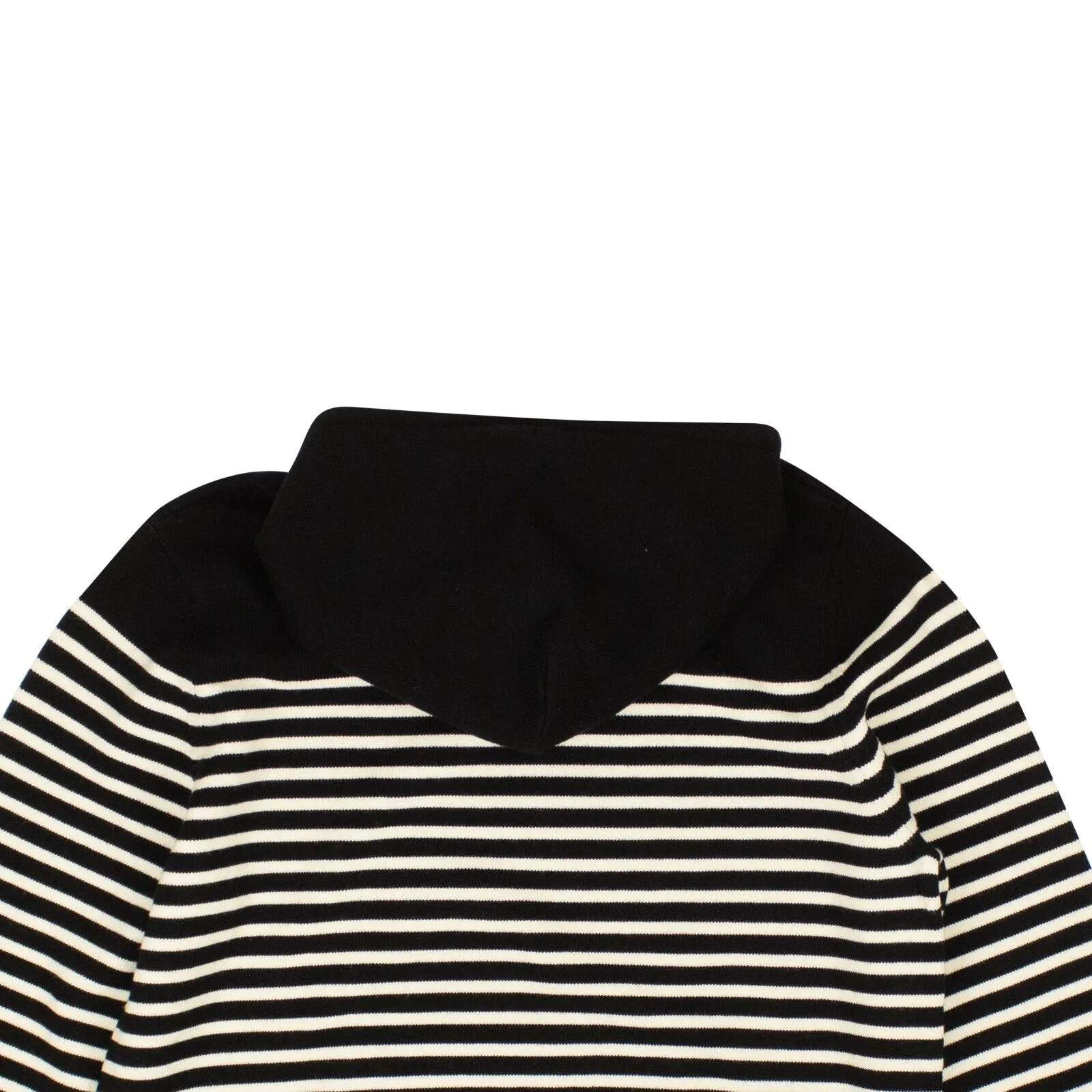 Black And White Wool Striped Sweatshirt