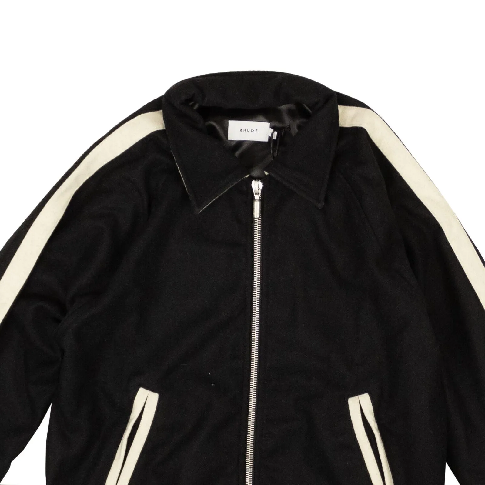 Black Wool Boys Signature Bomber Jacket