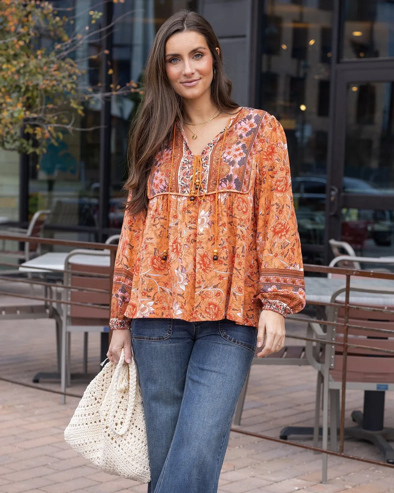 Boho Peasant Top