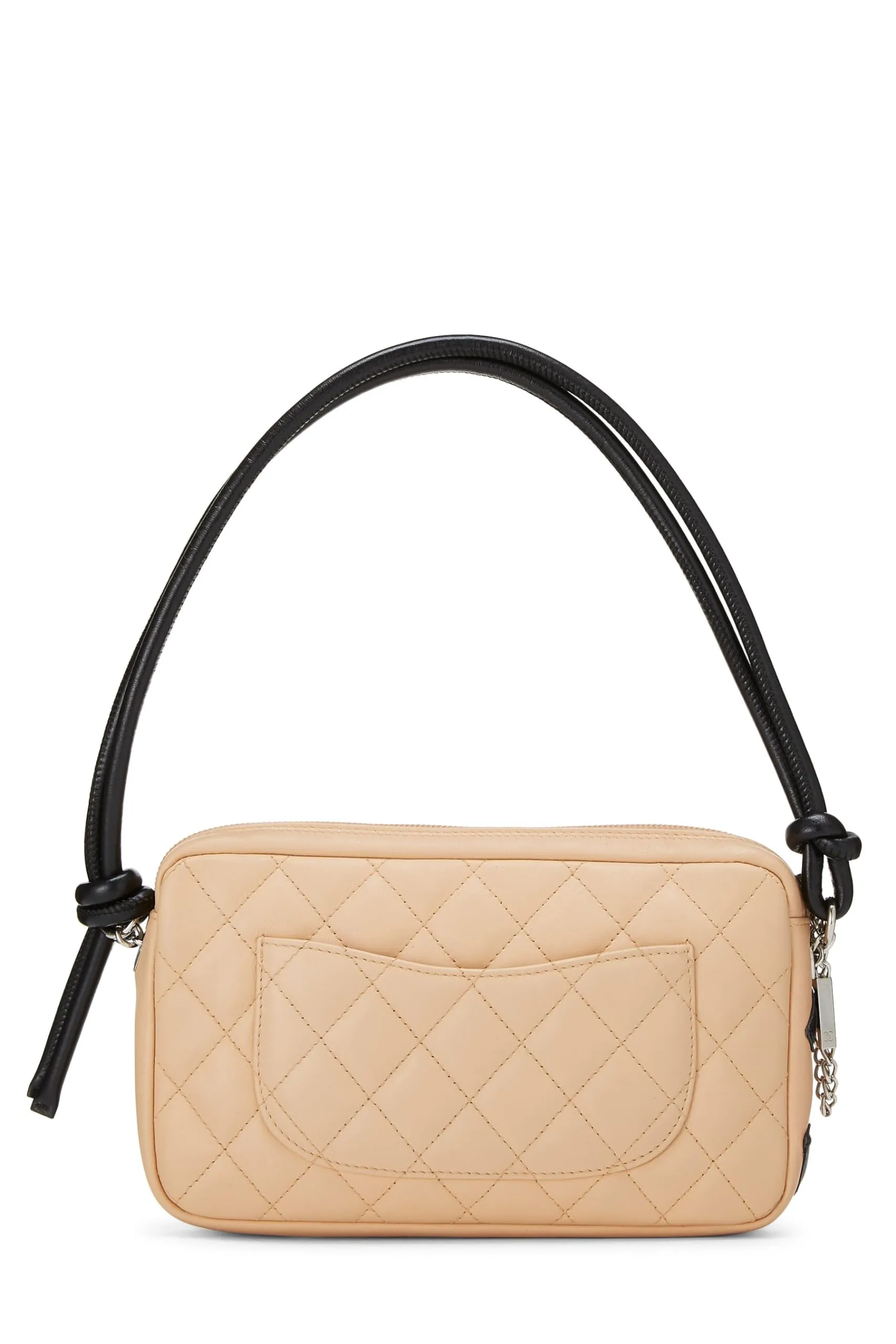 Chanel,  Beige Quilted Calfskin Cambon Pochette, Beige