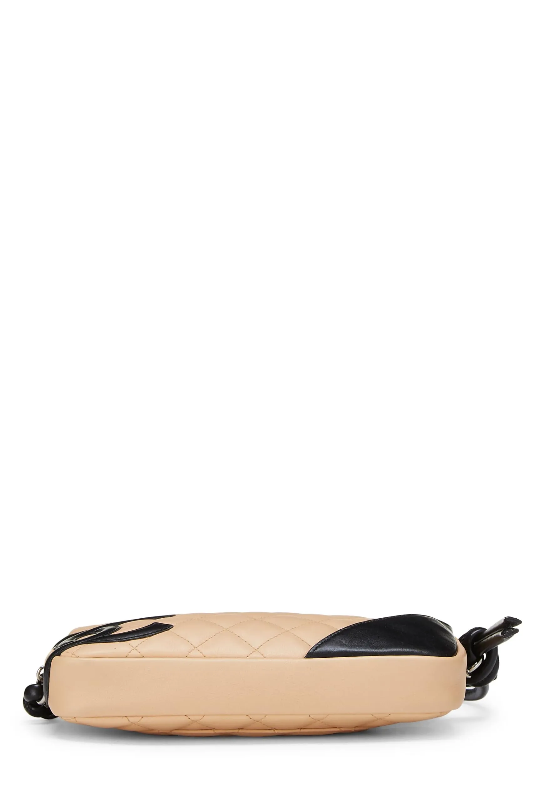 Chanel,  Beige Quilted Calfskin Cambon Pochette, Beige
