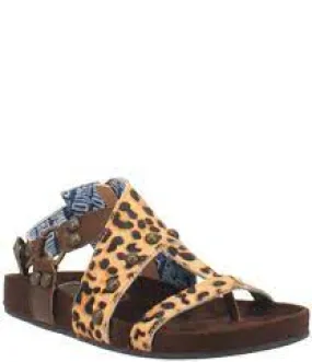 DINGO WOMENS SAGE BRUSH LEOPARD SANDAL