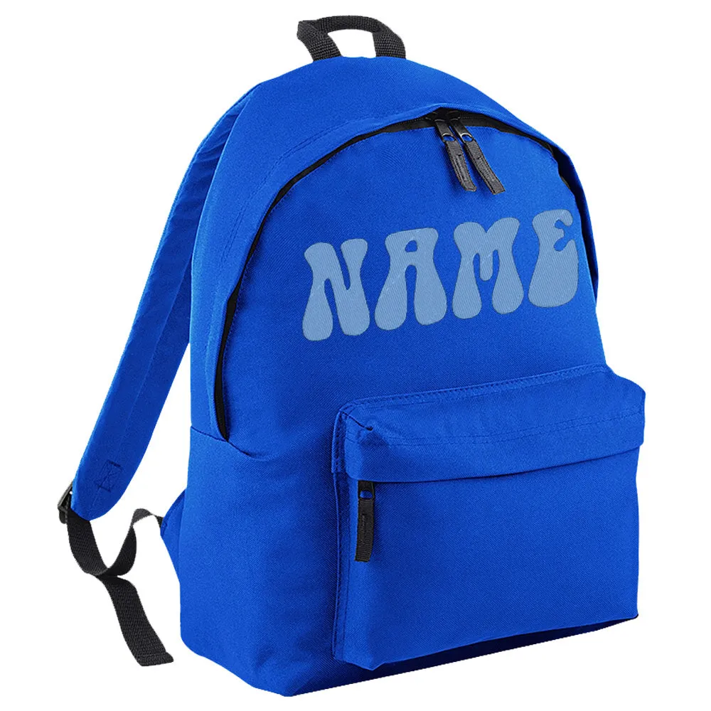 Embroidered Rucksack - 70's Text