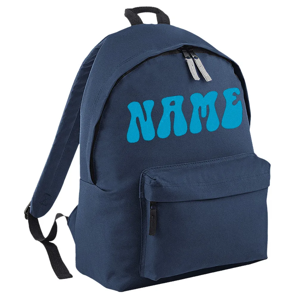 Embroidered Rucksack - 70's Text