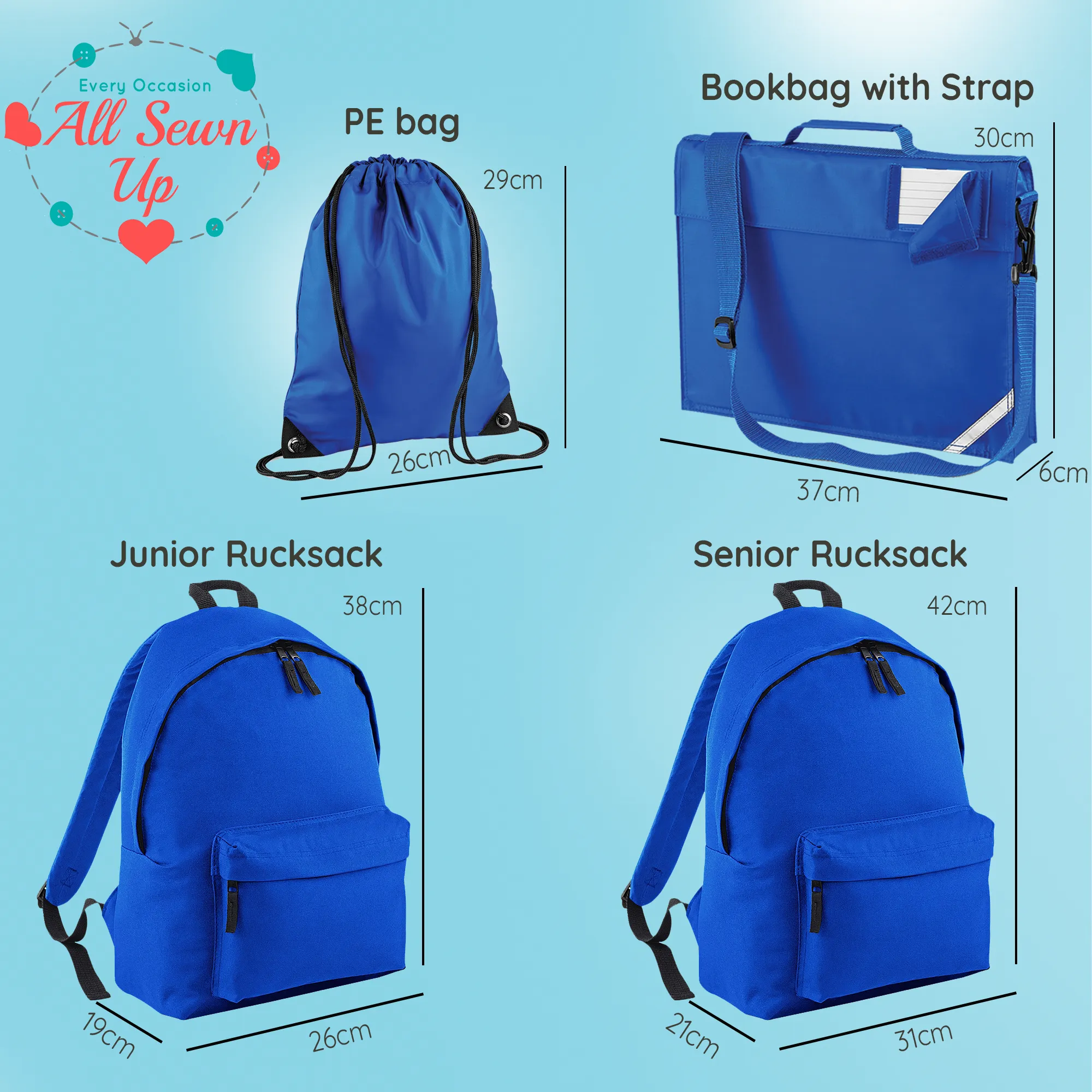 Embroidered Rucksack - 70's Text