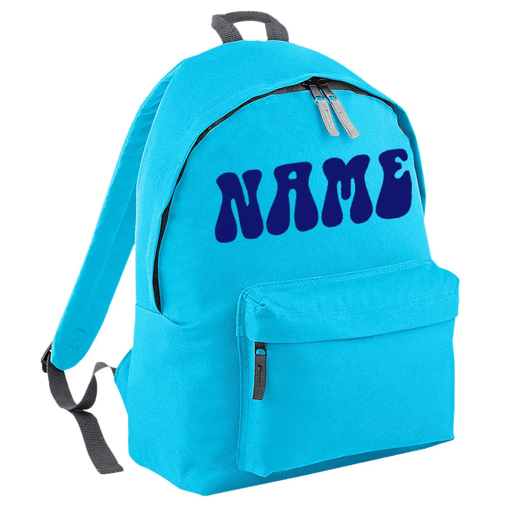 Embroidered Rucksack - 70's Text