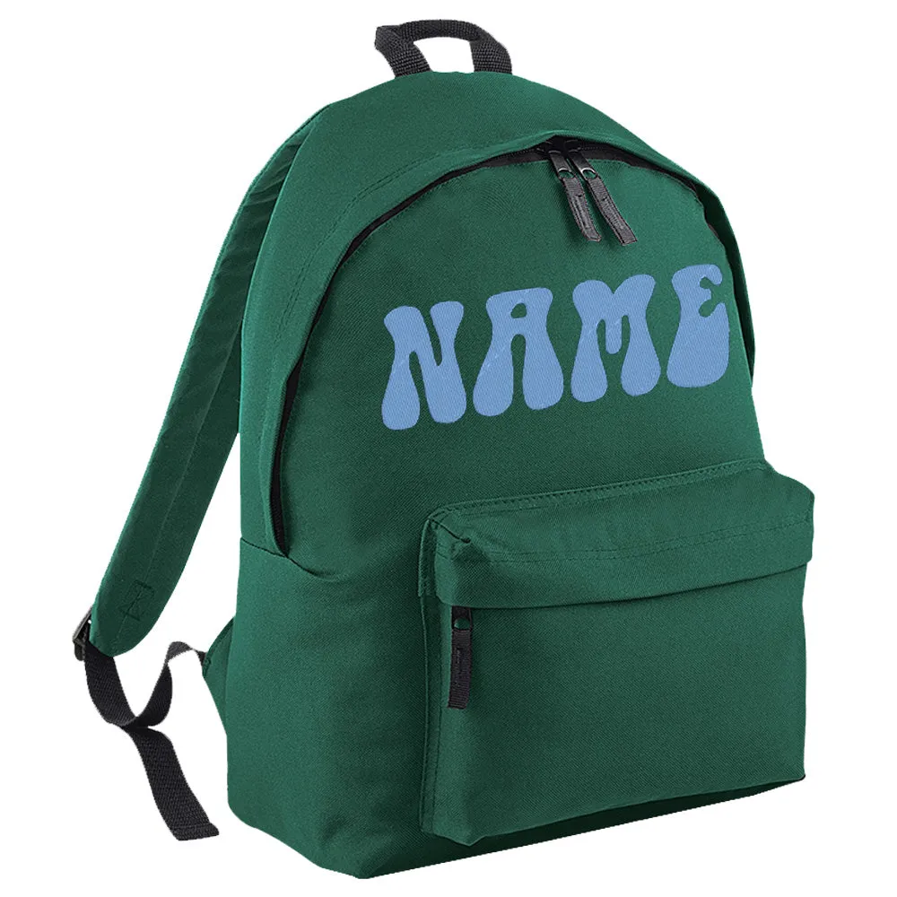 Embroidered Rucksack - 70's Text