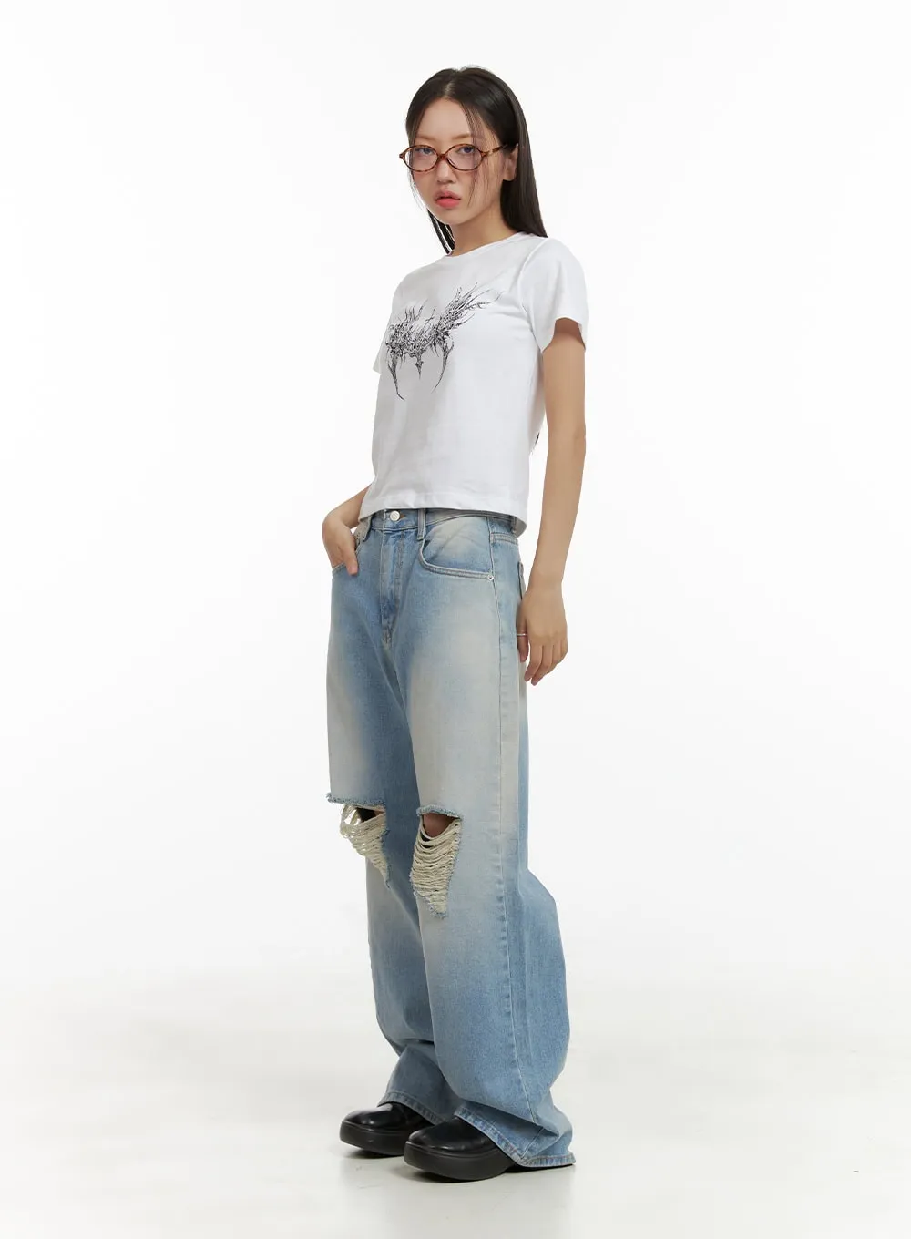 Graphic Crop Tee CU405