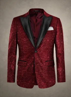 Italian Silk Aluino Tuxedo Blazer