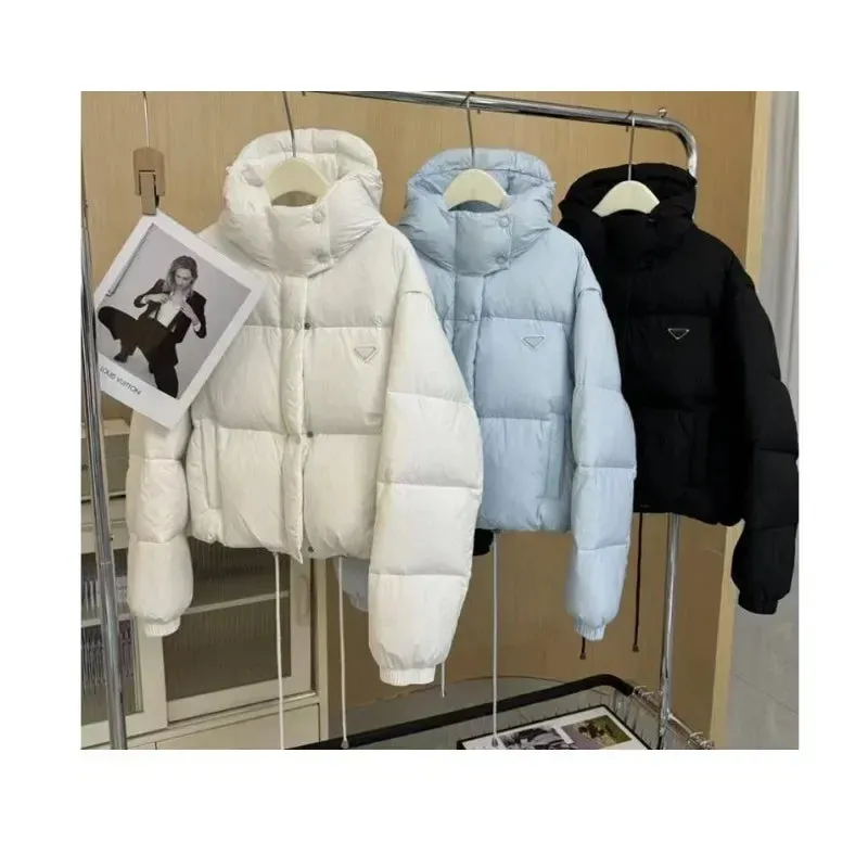 LVSANW 2024 New Desleeved Two-wear Parkas Short-cut Hooded Cotton-padded Women's Warm Jacket Bread Coat