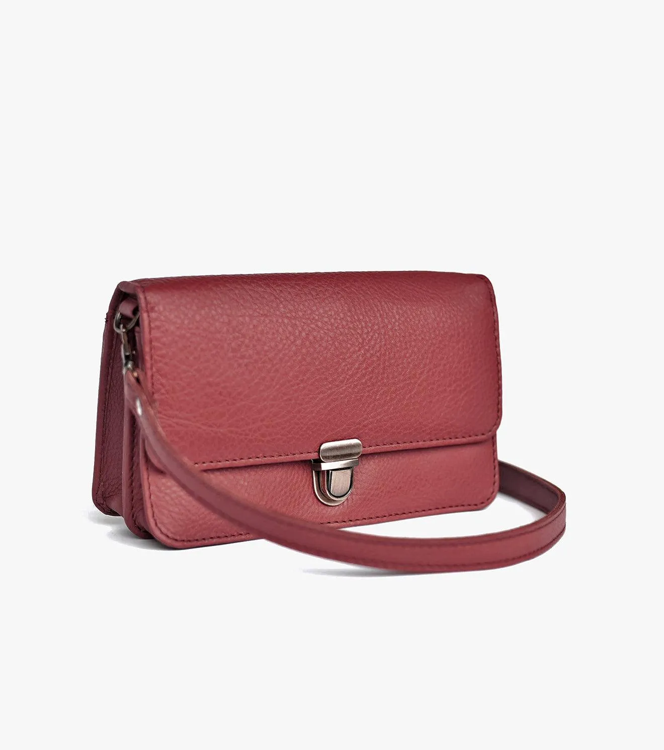 Merlot crossbody wallet