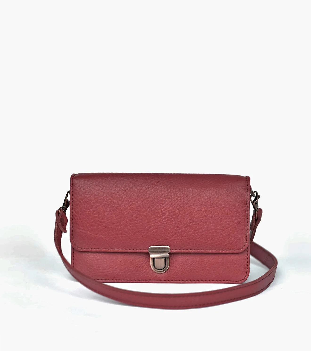 Merlot crossbody wallet