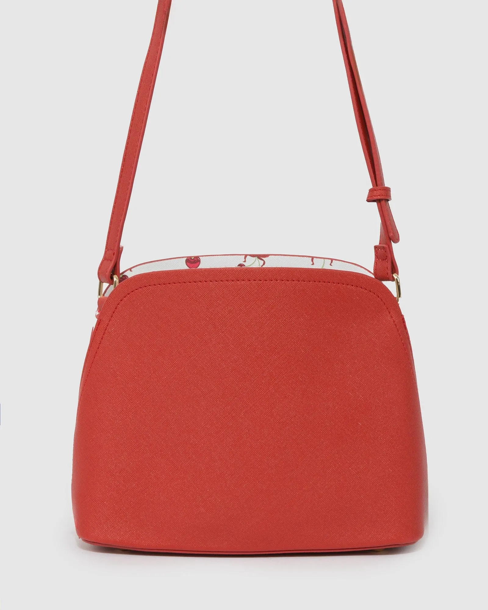 Red Danica Plain Crossbody Bag