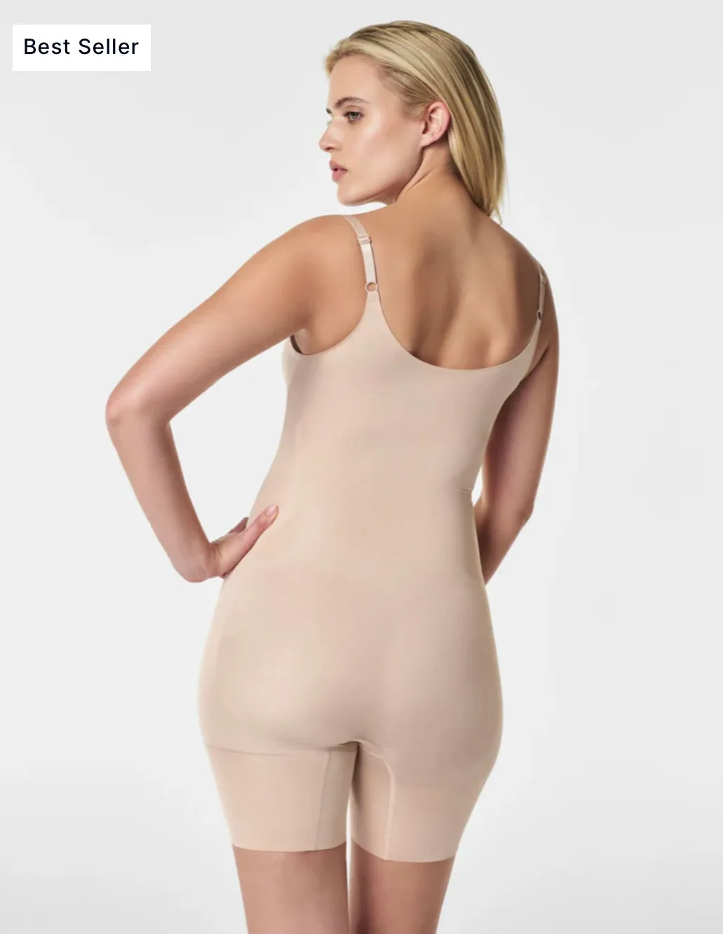 SPANXsculpt™ OnCore Open-Bust Mid-Thigh Bodysuit