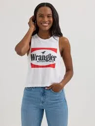 Wrangler Women's Festival Crop Graphic Tank